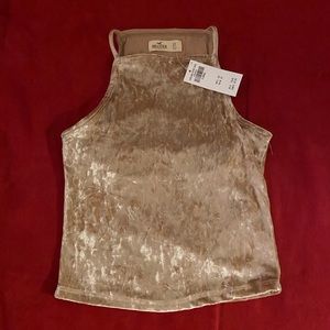 Hollister velvet crop top